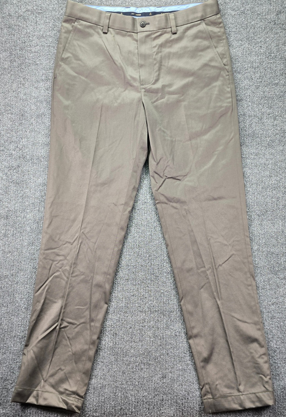 Brooks Brothers Pants Mens 32x32 Slim Fit Olive Brown Advantage Stretch Chinos